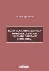 Roma Klasik Hukukundan Modern Hukuklara Obligatio
Naturalis
