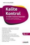 Kalite Kontrol ve Kalite Güvence Sistemleri Kalite Kavramı – Belgelerin Düzenlenmesi  Örnek Kalite El Kitabı – Mesleki Yeterlilik Belgesi