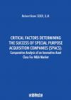 Critical Factors Determining The Success Of
Special Purpose Acquisition Companies (Spacs)