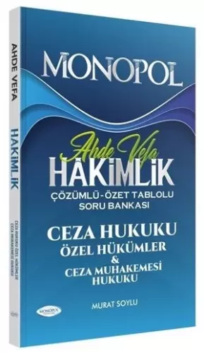 Ahde Vefa Ceza Hukuku Özel Hükümler ve Ceza Muhakemesi Hukuku Soru Bankası