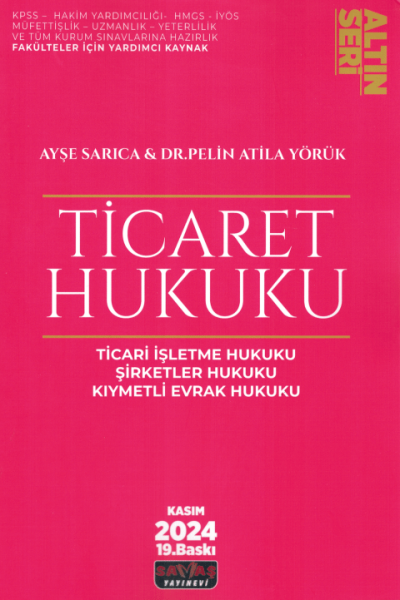 Ticaret Hukuku Konu Anlatımı