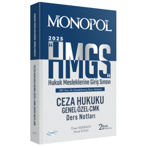 MONOPOL HMGS Ceza Hukuku Genel – Özel – CMK Ders Notları