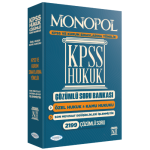MONOPOL KPSS Hukuk Çözümlü Soru Bankası