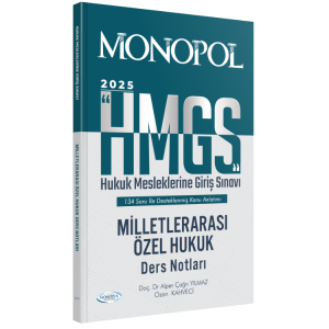MONOPOL HMGS Milletlerarası Özel Hukuk Ders Notları