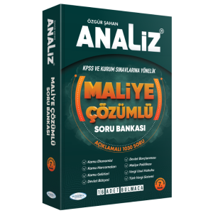 MONOPOL Analiz Maliye Çözümlü Soru Bankası