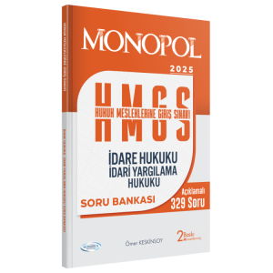 MONOPOL HMGS İdare Hukuku – İdari Yargılama Hukuku Soru Bankası
