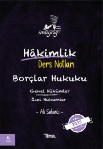 İMTİYAZ Hakimlik Ders Notları Borçlar Hukuku (Genel Hükümler-Özel Hükümler)