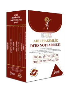 ÇSA Adli Hakimlik Ders Notları Set