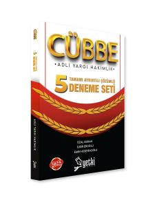 CÜBBE  Adli Yargı Hakimlik 5 Deneme Çözümlü