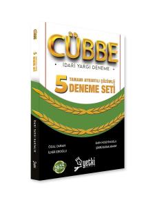 CÜBBE  İdari Hakimlik 5 Deneme Çözümlü