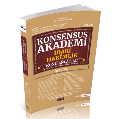 Konsensus Akademi İdari Hakimlik Maliye Konu Anlatımı