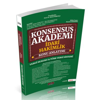 Konsensus Akademi İdari Hakimlik Vergi Hukuku ve Türk Vergi Sistemi Konu Anlatımı