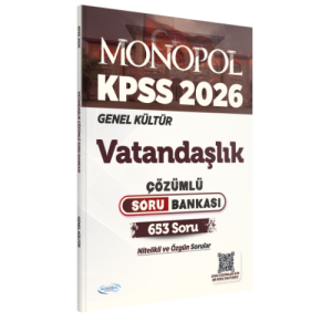 KPSS Vatandaşlık Çözümlü Soru Bankası