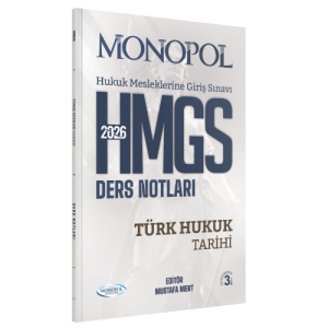 HMGS Türk Hukuk Tarihi Ders Notları