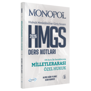 HMGS Milletlerarası Özel Hukuk Ders Notları