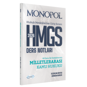 HMGS Milletlerarası Kamu Hukuku Ders Notları