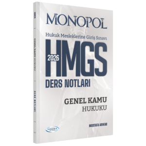 HMGS Genel Kamu Hukuku Ders Notları