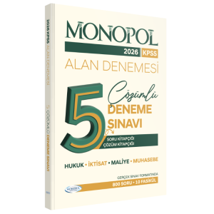 KPSS Alan Bilgisi Tamamı Çözümlü 5 Deneme