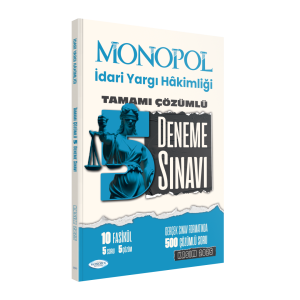 İdari Yargı Hakimliği Tamamı Çözümlü 5 Deneme Sınavı