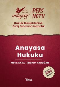 İMTİYAZ Ders Notları HMGS Anayasa Hukuku Ders Notları