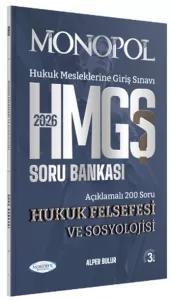 HMGS Hukuk Felsefesi Ve Sosyolojisi Soru Bankası