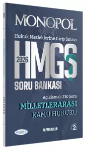 HMGS Milletlerarası Kamu Hukuku Soru Bankası