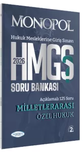 HMGS Milletlerarası Özel Hukuk Soru Bankası