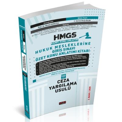 HMGS Özet Konu Anlatımı Ceza Yargılama Usulü Savaş Yayınları Mart 2025