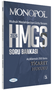 HMGS Ticaret Hukuku Soru Bankası