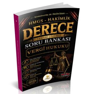 HUKAL HMGS-Hakimlik Derece Vergi Hukuku Soru Bankası