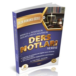HUKAL HMGS Hakimlik Ceza Hukuku Özel Hükümler Ders Notları