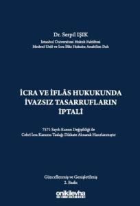 İcra ve İflas Hukukunda İvazsız Tasarrufların İptali