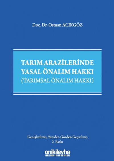 Tarım Arazilerinde Yasal Önalım Hakkı