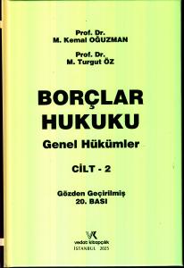Borçlar Hukuku Genel Hükümler Cilt 2