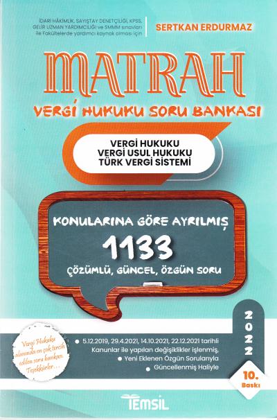 Matrah Vergi Hukuku Soru Bankası