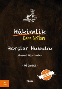 İMTİYAZ Hakimlik Ders Notları Borçlar Hukuku Genel Hükümler