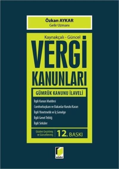 Kaynakçalı - Güncel Vergi Kanunları