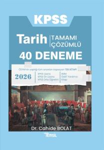 KPSS Tarih Tamamı Çözümlü 40 Deneme