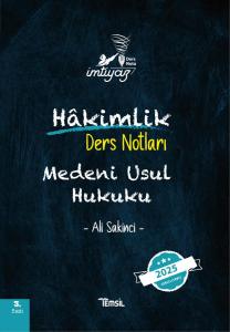 İMTİYAZHakimlik Ders Notları  Medeni Usul Ders Notları