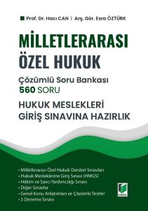 Milletlerarası Özel Hukuk 560 Soru Çözümlü Soru Bankası - Hukuk Mesleklerine Giriş Sınavına Hazırlık