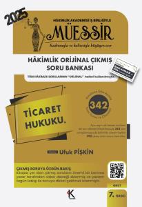 MÜESSİR Hakimlik İdari Hâkimlik Ticaret Hukuku Soru Bankası