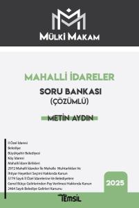 MÜLKÎ MAKAM Mahalli İdareler Soru Bankası (Çözümlü)