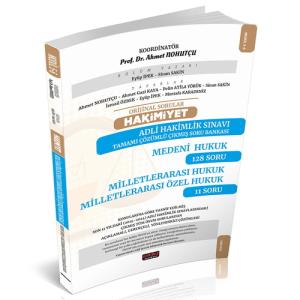 HAKİMİYET Adli Hakimlik Medeni Hukuk-Milletlerarası Hukuk Çıkmış Soru Bankası