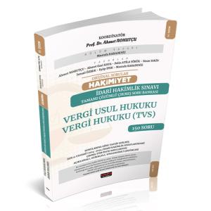 HAKİMİYET Adli Hakimlik Vergi Usul Vergi Hukuku TVS Çıkmış Soru Bankası
