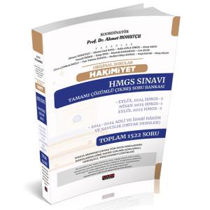 HAKİMİYET HMGS Sınavı Çıkmış Soru Bankası