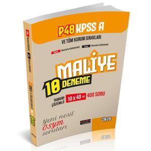 P48 KPSS A Grubu Maliye 10 Deneme Tamamı Çözümlü