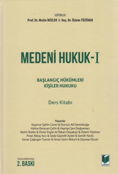 Medeni Hukuk I Ders Kitabı