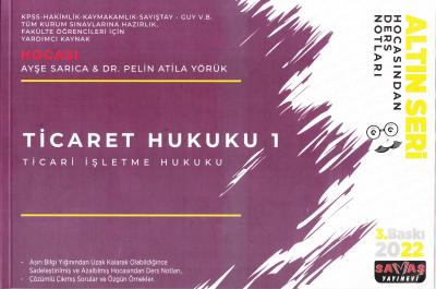 Ticaret Hukuku 1 Ticari İşletme Hukuku