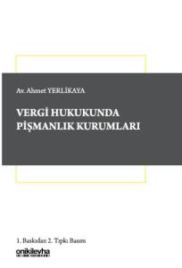 Vergi Hukukunda Pişmanlık Kurumları
