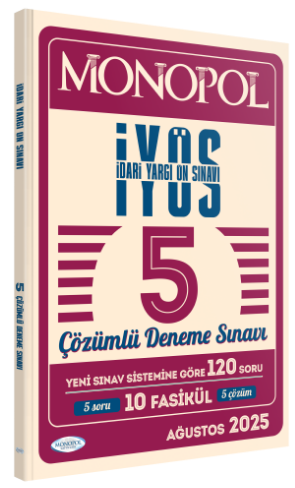 İdari Yargı Ön Sınavı Tamamı Çözümlü 5 Deneme
